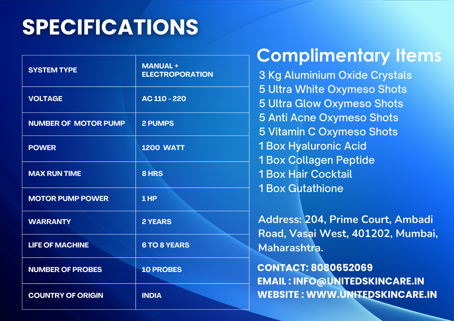 Hydraluxe Meso 10 in One | Made in India Hydrafocial Machine | 2 Years Warranty | Meso Electroporation + Hydrofacial