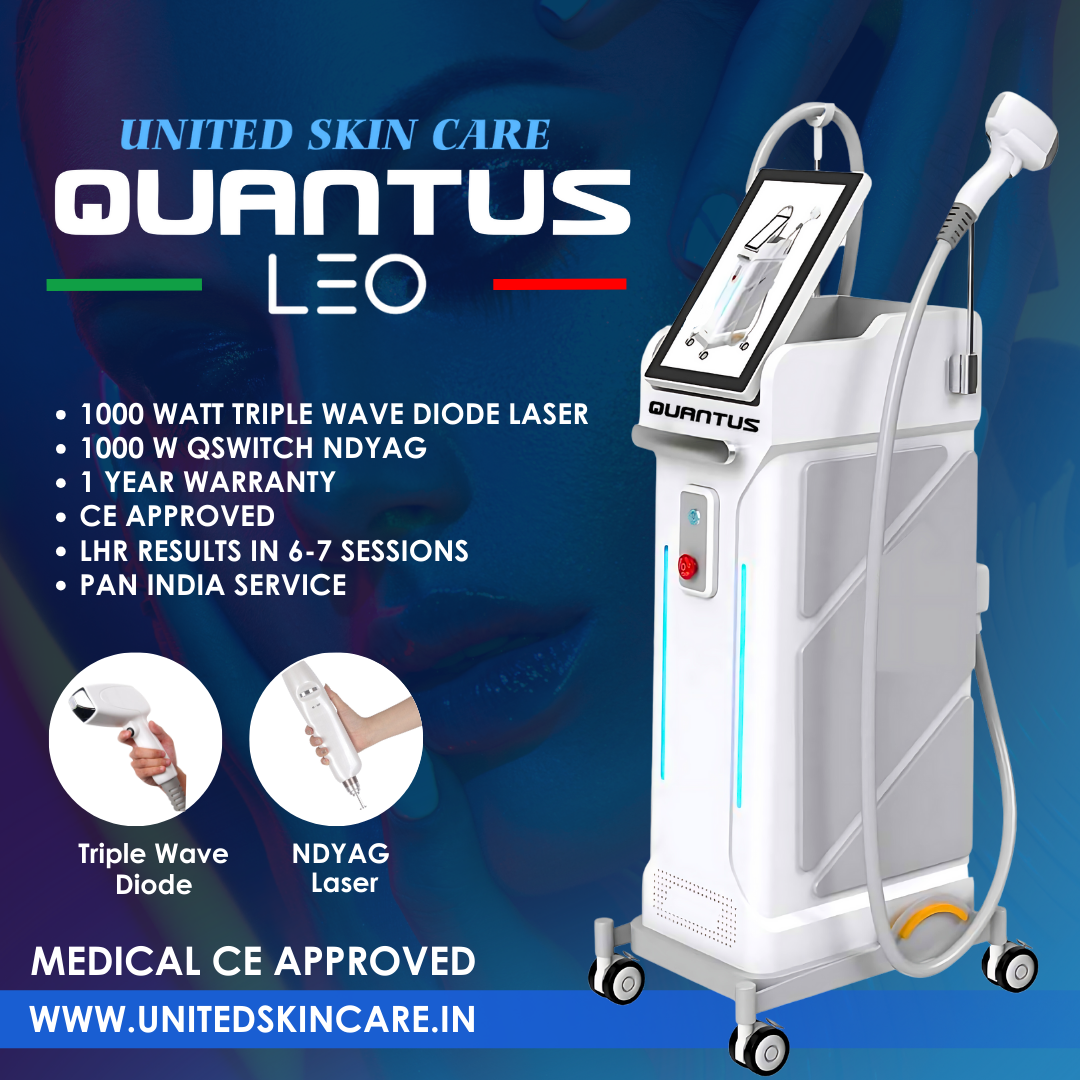 Quantus Leo  Diode With Pico Laser 2 In 1  1000 Watt Diode Laser and Hair Removal + 1000 Watt Pico Laser