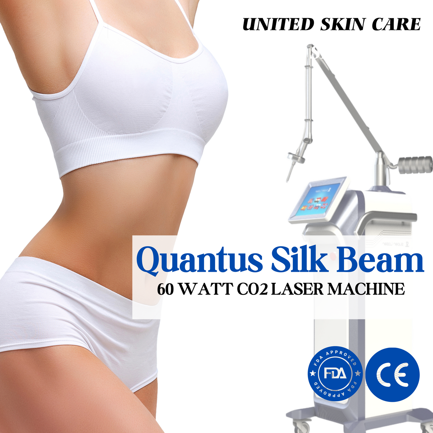 Quantus Silk Beam | CO2 Fractional Laser | 60 Watt Laser Machine