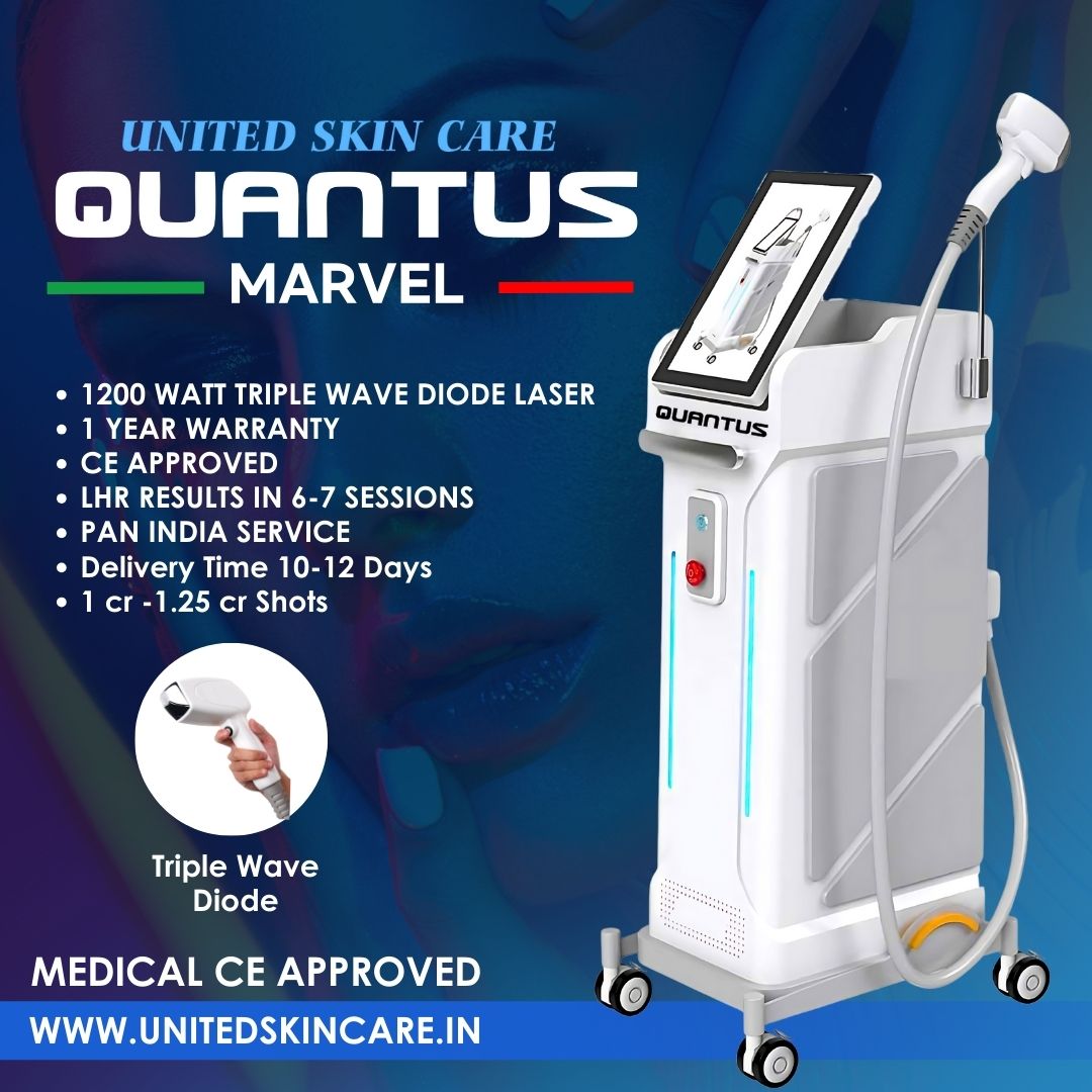 Quantus Marvel CE approved 1200W Triple wave Verical Diode Laser With Hyper Cooling