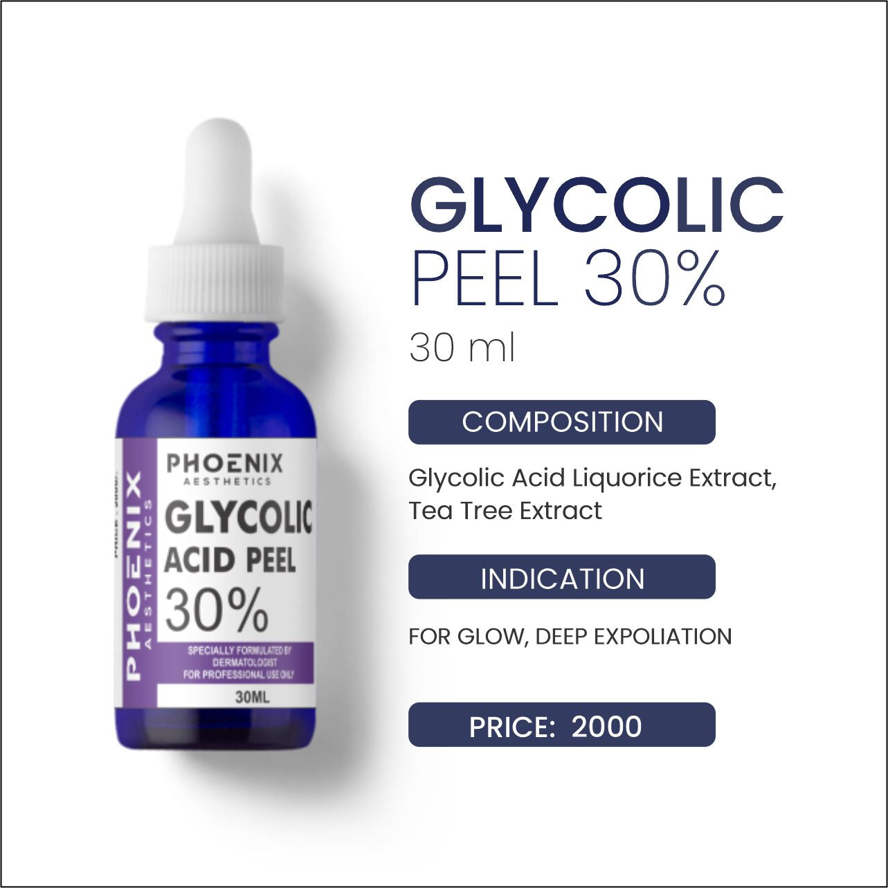 Glycolic Acid Peel 30%, 30ml